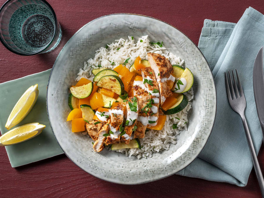 Moroccan Chicken and Zesty Rice