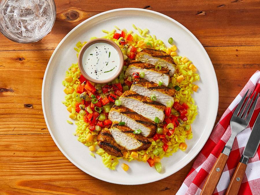 Grilled Jerk Pork Chops