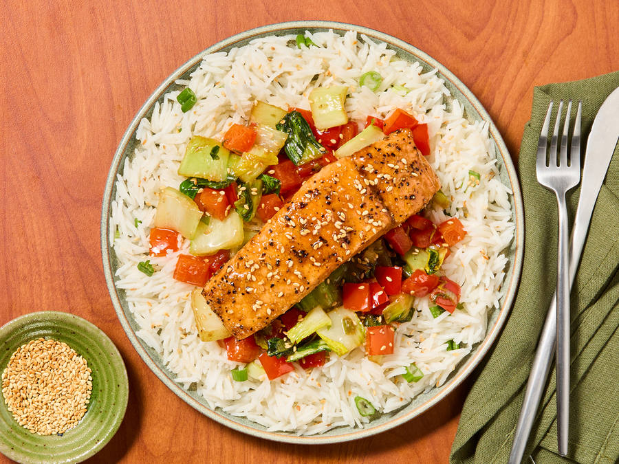 Miso-Honey Glazed Salmon