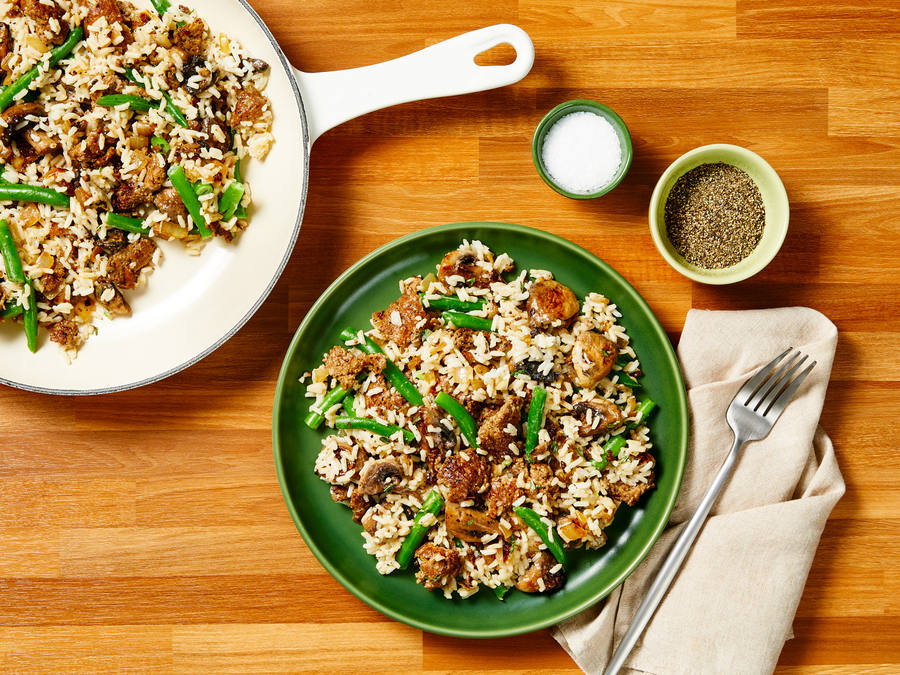 One-Pan Creamy Turkey Dinner