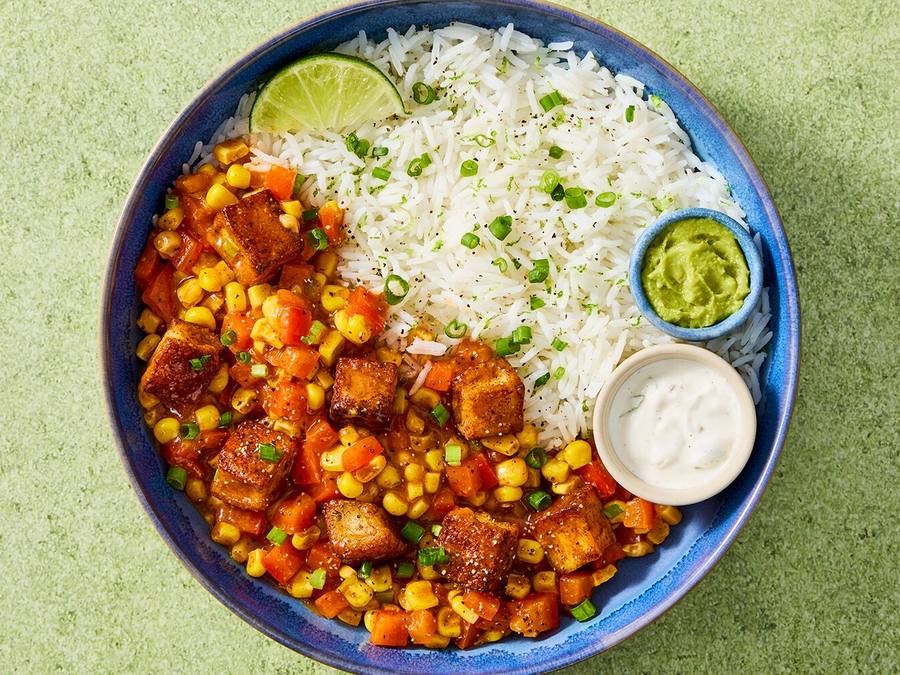 Mexican Halloumi Burrito Bowls