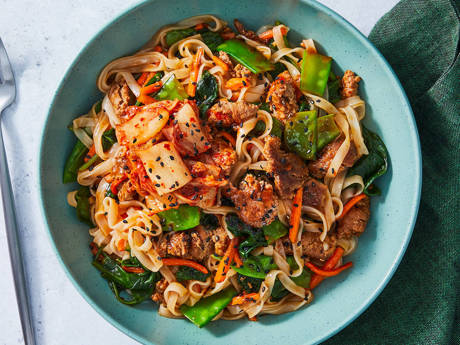 Gochujang Turkey and Noodle Stir-Fry