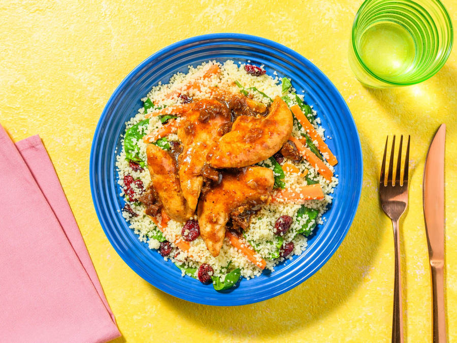 SuperQuick Moroccan Chicken Bowls