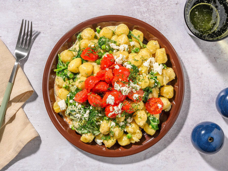 SuperQuick Creamy Spanakopita Gnocchi