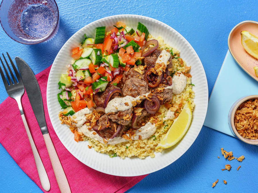 Grilled Beef Kibbeh Bowls