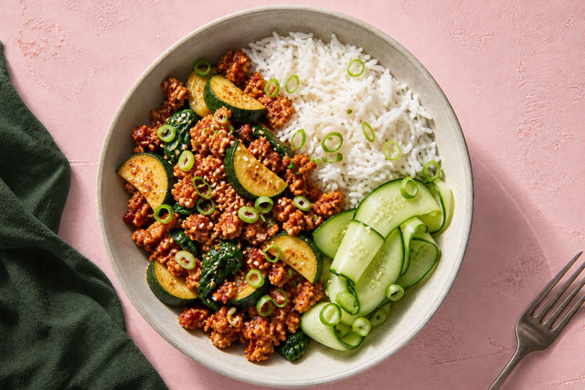 Korean Gochujang Turkey Rice Bowl