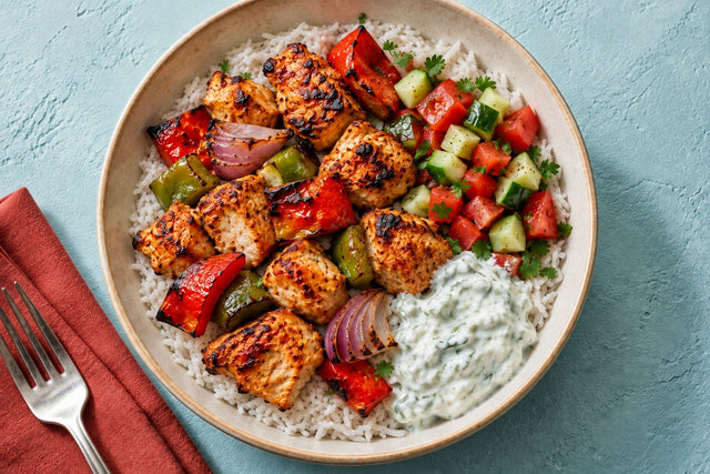 Turkish Chicken Shish Rice Bowl