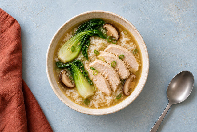 Ginger-Miso Chicken Rice Soup